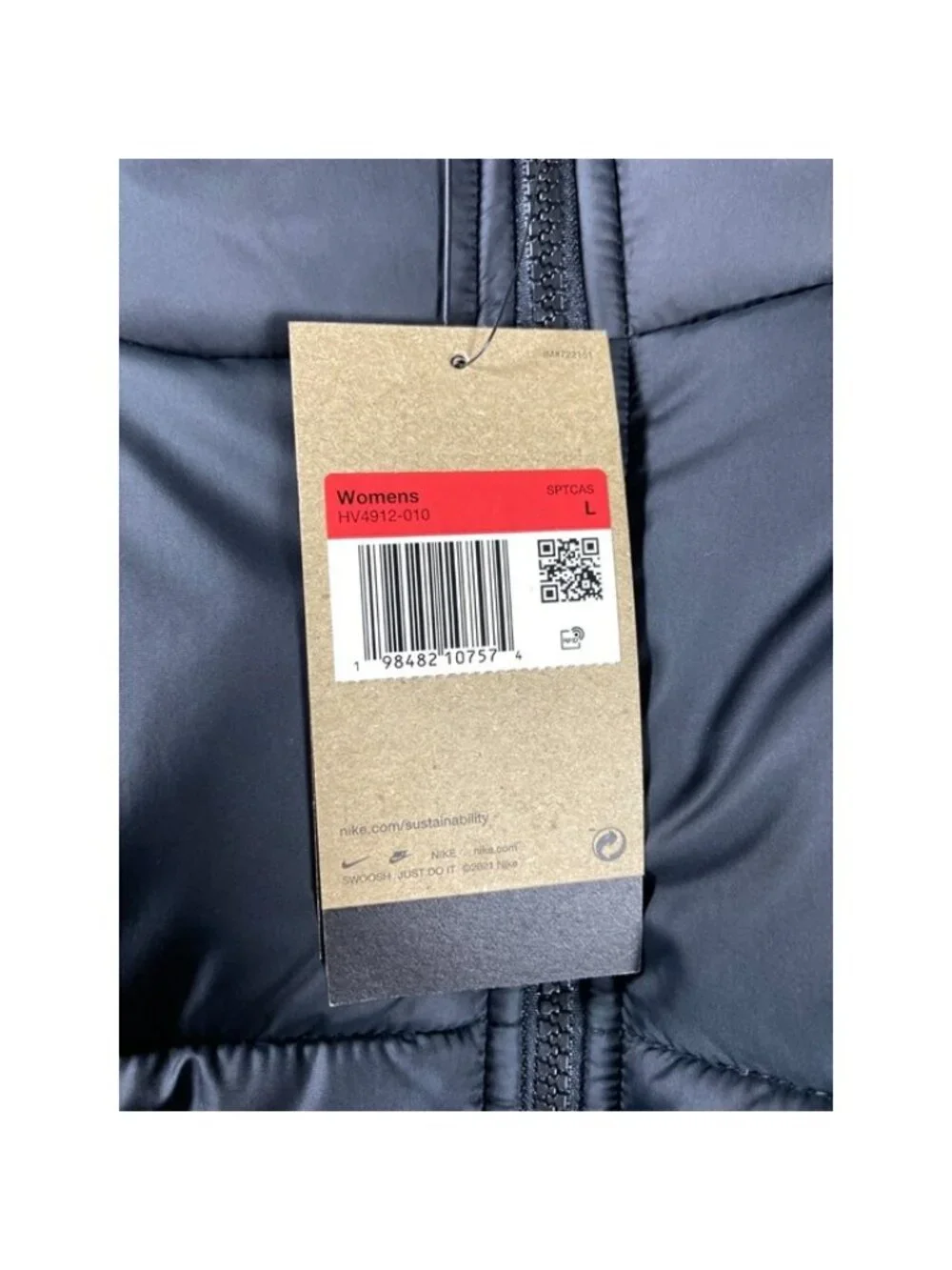 Nike NSW Therma-FIT Loose Hooded Parka Size Large Women Black HV4912-010